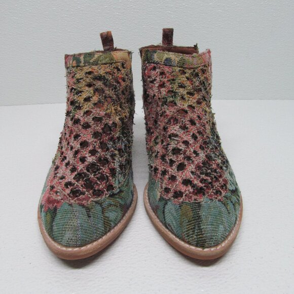 Jeffrey Campbell Taggart Bootie Tapestry Jacquard Size 8M - Picture 2 of 9
